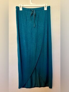 Loft Jersey Women’s Teal Green Maxi Skirt Size XS